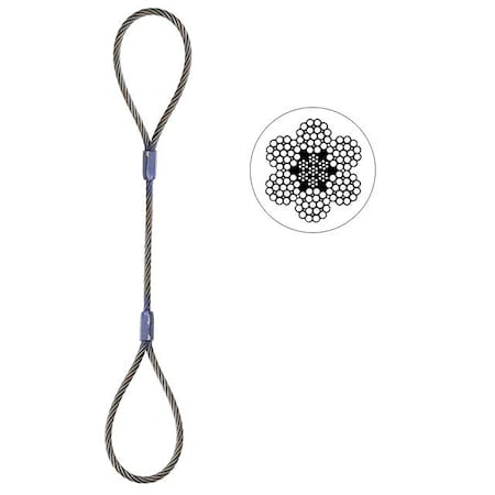 Wire Rope Sling - Single Leg - 3/4 X 14' - Domestic